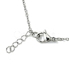 3Pcs 3 Style Brass Macrame Pouch Empty Stone Holder for Pendant Necklaces Making NJEW-AB00027-4