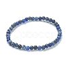 Natural Sodalite Beaded Stretch Bracelets BJEW-A117-A-36-2
