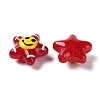 Glass Enamel Beads GLAA-G107-03-3