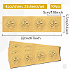 Plastic Self Adhesive Gold Foil Embossed Stickers DIY-WH0575-067-2