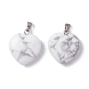 Natural Howlite Pendants G-G956-B28-FF-1