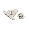 Dog Enamel Pin with Brass Butterfly Clutches JEWB-A006-05B-3