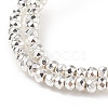 Electroplate Non-magnetic Synthetic Hematite Beads Strands G-L485-06A-S-3