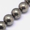 Natural Pyrite Beads Strands G-L031-18mm-01-2