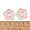Transparent Printed Acrylic Beads OACR-H124-05B-07-3