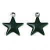 201 Stainless Steel Enamel Charms STAS-N088-14D-1