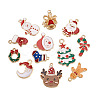 24Pcs 12 Style Alloy Enamel Pendants FIND-CW0001-18-2