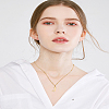 1Pc Brass Chain & 304 Stainless Steel Letter Pendant Necklaces NJEW-LP0001-35J-G-4