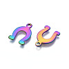 Ion Plating(IP) 201 Stainless Steel Charms STAS-S119-133-3