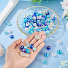 120Pcs 12 Colors Imitation Pearl Style Resin European Beads RPDL-TA0001-11-6