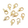 Golden Tone Zinc Alloy Lobster Claw Clasps X-E106-G-NF-2