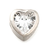 925 Sterling Silver Cubic Zirconia Beads STER-L066-06S-01-1