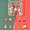 40Pcs Christmas Theme Alloy Enamel Pendants ENAM-FS0004-19-6
