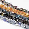 Electroplate Crystal Glass Butterfly Beads Strands EGLA-F041-A-1