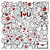 Valentine's Day Theme Cartoon PVC Self-Adhesive Stickers VALE-PW0003-02-1
