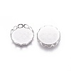Tarnish Resistant 316 Surgical Stainless Steel Lace Edge Bezel Cups X-STAS-I118-07P-04-2
