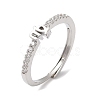 Rack Plating Brass Clear Cubic Zirconia Constellation Adjustable Rings for Women RJEW-S407-08P-01-1