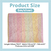 Rainbow Color Gradient Polyester Mesh Fabric DIY-WH0453-84-2