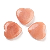 Heart Natural Red Aventurine Worry Stone G-C134-06A-21-1