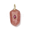 Natural Strawberry Quartz Pendants GG-CBA5FCC-01G-06-1