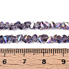 Electroplate Transparent Glass Beads Strands GLAA-N021-4mm-M-5
