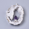 Natural Druzy Agate Big Pendants G-R458-05A-3