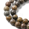 Natural Dendritic Jasper Beads Strands G-E598-01-3