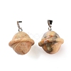 Natural Crazy Agate Pendants G-B041-01P-12-3