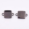 Brass Cabochon Connector Settings KK-F748-15B-1