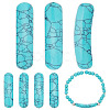 6Pcs Synthetic Turquoise Connector Charms G-AR0006-27A-1