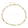 Brass Handmade Glass Beaded   Necklaces NJEW-JN03135-02-1