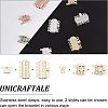 32PCS 2 Style 304 Stainless Steel Box Clasps STAS-UN0025-06-5