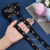 2 Yards Steel Riveted Hook & Eye Tape with Iron Chain FIND-BC0004-51-3