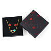 5Pcs Hot Stamping Planet Cardboard Jewelry Packaging Boxes CON-TA0001-44D-3