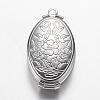 Brass Locket Pendants KK-N0116-108P-1