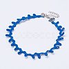 Cloth Gothic Choker Necklaces NJEW-E085-29J-1