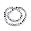 Electroplated Non-magnetic Synthetic Hematite Beads Strands G-G862-01A-2