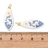 Printed Brass Pendants KK-CBA3895-02A-G-3