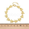 Brass Link Chain Bracelets for Women BJEW-L707-04G-04-5