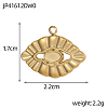 304 Stainless Steel Pendant Cabochon Settings STAS-OY009-08G-2