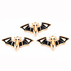 Light Gold Tone Alloy Enamel Pendants ENAM-T018-01-1