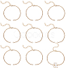 10Pcs 304 Stainless Steel Cable Chain Bracelet Making AJEW-BBC0002-11-1