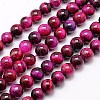 Natural Tiger Eye Beads Strands G-G544-8mm-M-2