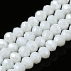 Electroplate Glass Beads Strands EGLA-A034-P8mm-A02-1