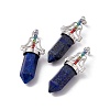 Natural Lapis Lazuli Dyed Big Pointed Pendants G-I342-01P-07-1
