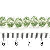 Transparent Baking Paint Glass Beads Strands DGLA-A034-T8mm-D11-4
