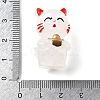 Luminous Resin Lucky Cat Display Decorations DJEW-P020-01C-3
