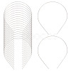 Hair Accessories Iron Hair Band Findings OHAR-GF0001-16-1