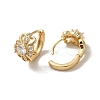 KC Gold Plated Brass Micro Pave Cubic Zirconia Hoop Earring EJEW-L271-01KCG-10-2