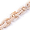 Transparent Acrylic Handmade Cable Chain AJEW-JB00545-02-1